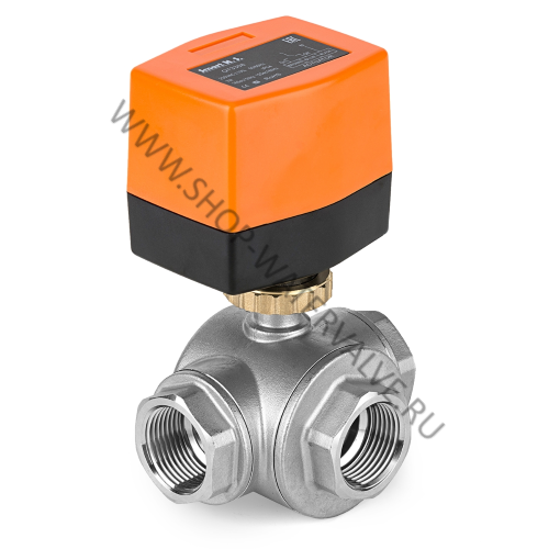 Кран шаровой нержавеющий с электроприводом DN25 G1" SMART QT330834STC с конденсатором