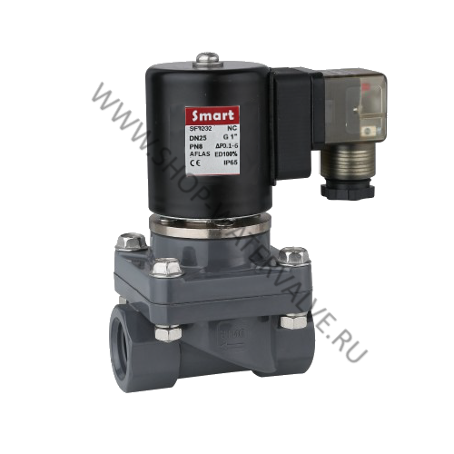 Клапан электромагнитный для агрессивных сред SMART SF72322 DN15 G1/2"