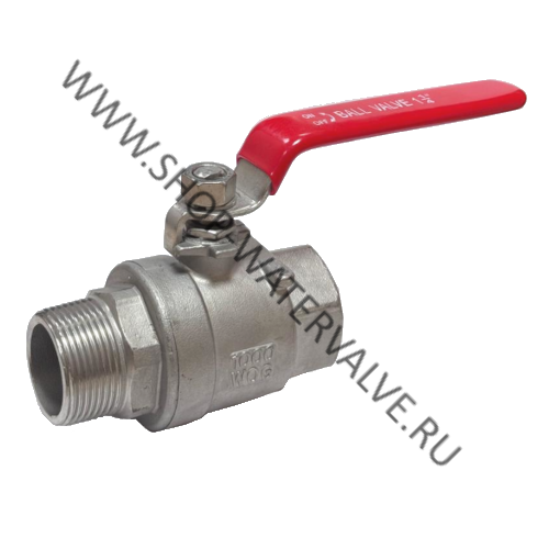 Кран шаровой нержавеющий DN32, G1 1/4" резьбовой, полнопроходной, PN63 HKGF15032